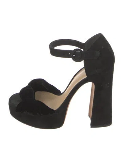 Pre-owned Alexandre Birman Suede Sandals In Black