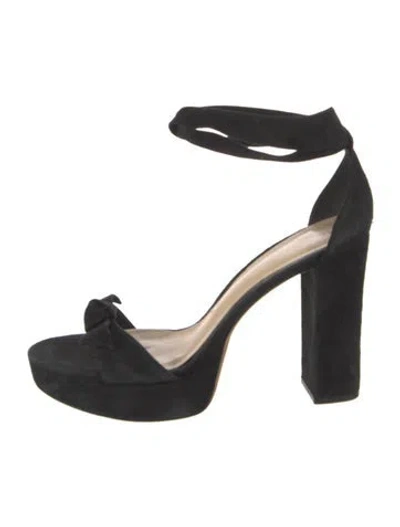 Pre-owned Alexandre Birman Suede Sandals In Black