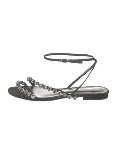 Pre-owned Alexandre Birman Suede Sandals In Black