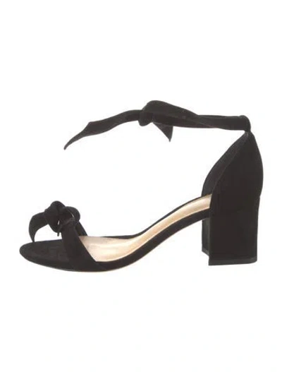 Pre-owned Alexandre Birman Suede Sandals In Black