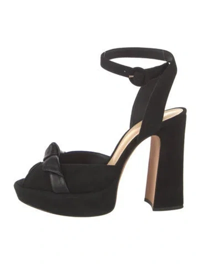 Pre-owned Alexandre Birman Suede Sandals In Black