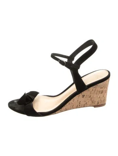 Pre-owned Alexandre Birman Suede Sandals In Black/neutrals