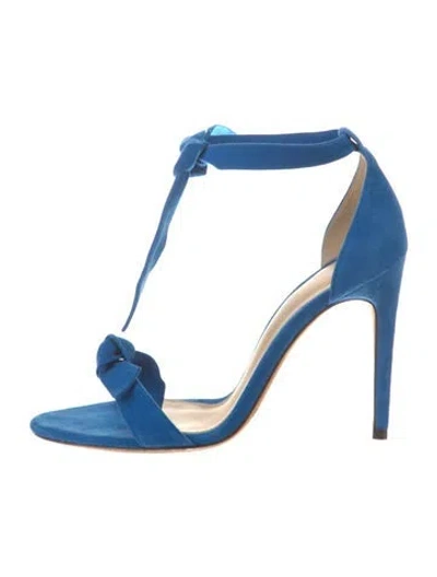 Pre-owned Alexandre Birman Suede Sandals In Blue