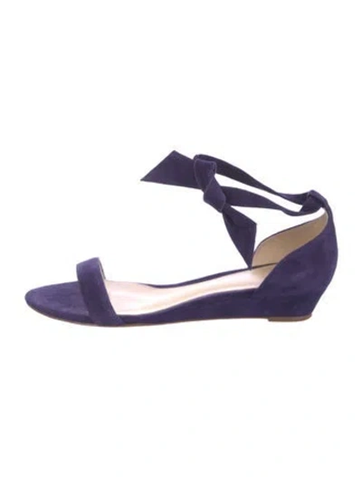 Pre-owned Alexandre Birman Suede Sandals In Blue