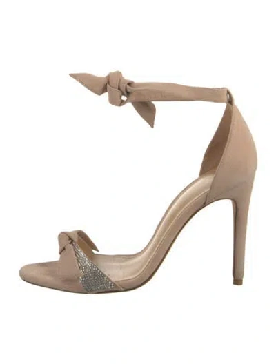 Pre-owned Alexandre Birman Suede Sandals In Neutral