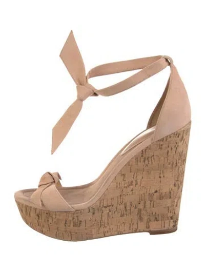 Pre-owned Alexandre Birman Suede Sandals In Neutral