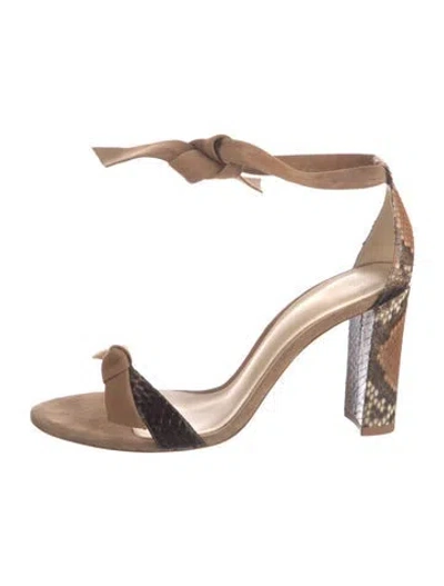 Pre-owned Alexandre Birman Suede Sandals In Neutral