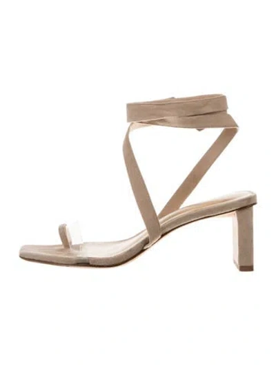 Pre-owned Alexandre Birman Suede Sandals In Neutral