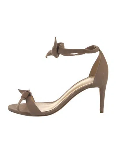 Pre-owned Alexandre Birman Suede Sandals In Neutral