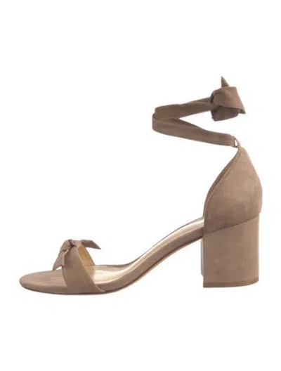 Pre-owned Alexandre Birman Suede Sandals In Neutral