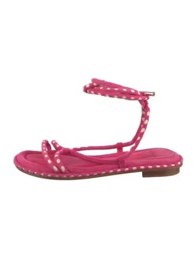 Pre-owned Alexandre Birman Suede Sandals In Pink