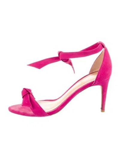 Pre-owned Alexandre Birman Suede Sandals In Pink