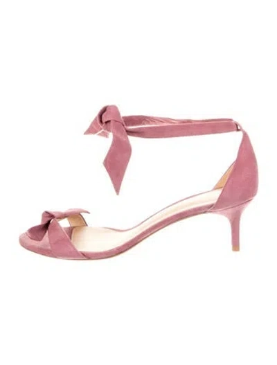 Pre-owned Alexandre Birman Suede Sandals In Pink