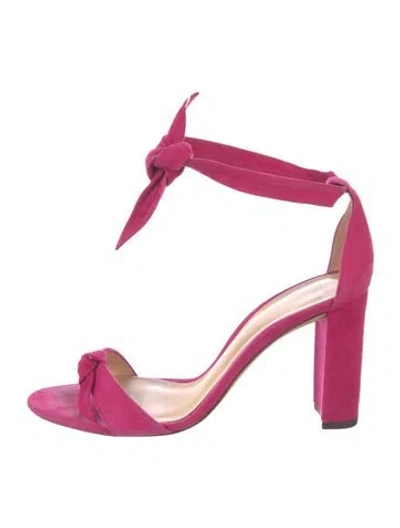 Pre-owned Alexandre Birman Suede Sandals In Pink