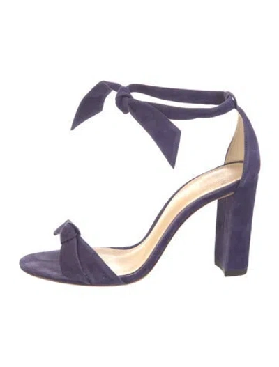 Pre-owned Alexandre Birman Suede Sandals In Purple