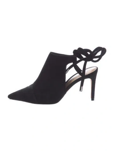 Pre-owned Alexandre Birman Suede Slingback Pumps In Black