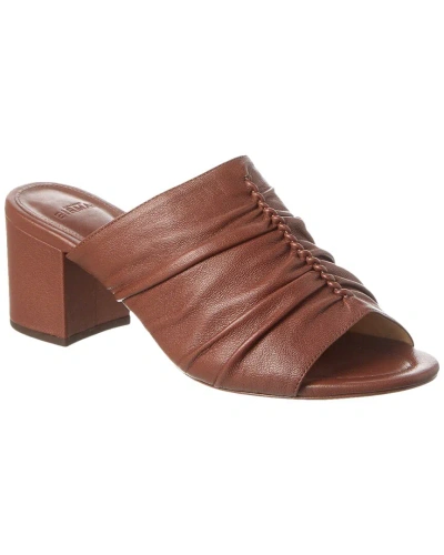 Alexandre Birman Susann A Block 60 Leather Sandal In Brown