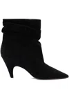 Alexandre Birman Tati Slouch Mini Scamosciato Booties In Black