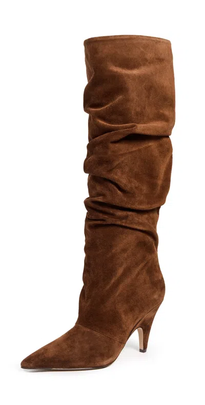 ALEXANDRE BIRMAN TATI SLOUCH BOOTS RICH BROWN