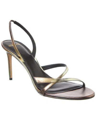 Alexandre Birman Tita 85 Leather Slingback Sandal In Animal Print