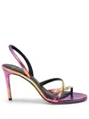 Alexandre Birman Tita 85mm Gradient Leather Sandals In Yellow