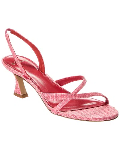 Alexandre Birman Tita Bell 60 Tweed Slingback Sandal In Pink