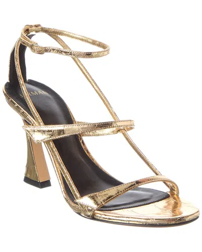Alexandre Birman Tita Cage 85 Leather Sandal In Multi