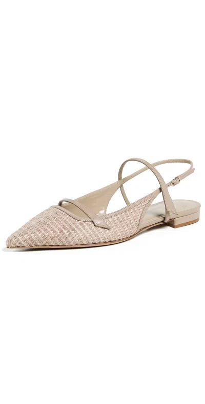 Alexandre Birman Tita Flat Raffia Flats Cookie