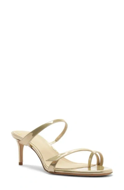 Alexandre Birman Tita Metallic Sandal In Gold