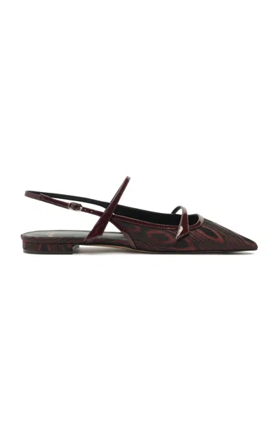 Alexandre Birman Tita Moire Flats In Multi