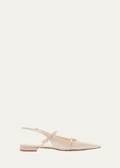 ALEXANDRE BIRMAN TITA PATENT SLINGBACK BALLERINA FLATS