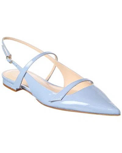 Alexandre Birman Tita Patent Slingback Flat In Blue