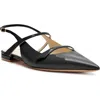 Alexandre Birman Tita Slingback Flat Pumps In Black