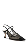 Alexandre Birman Tita Pointed Toe Slingback Pump In Black