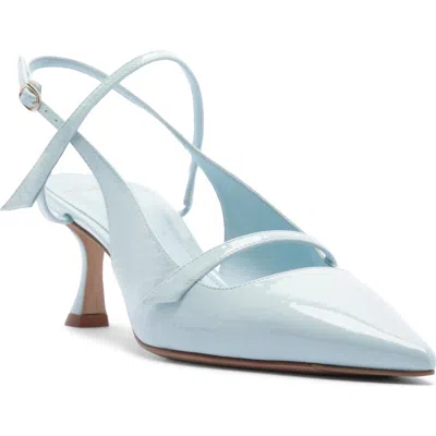 Alexandre Birman Tita Pointed Toe Slingback Pump In Blue