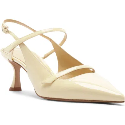 Alexandre Birman Tita Pointed Toe Slingback Pump In White