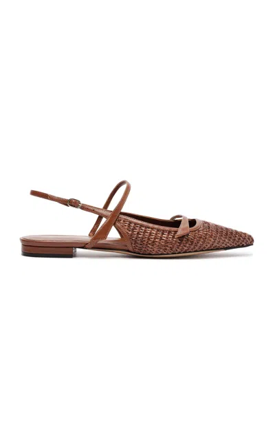 ALEXANDRE BIRMAN TITA RAFFIA FLATS