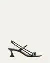 Alexandre Birman Tita Slingback Cage Sandals In Black