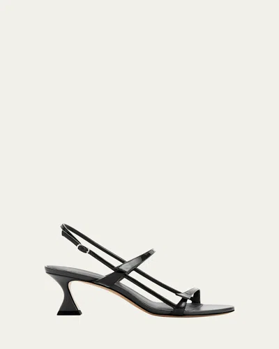 Alexandre Birman Tita Slingback Cage Sandals In Black