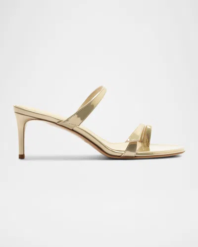 Alexandre Birman Tita Toe 60mm Leather Kitten-heel Sandals In Multi