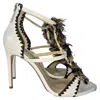 Alexandre Birman Tornado Sandals In White Leather In White