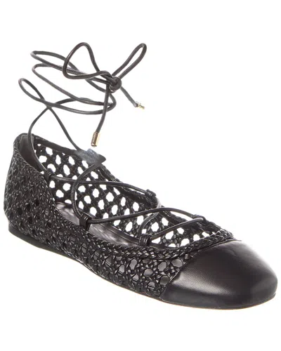 ALEXANDRE BIRMAN ALEXANDRE BIRMAN TRESSE LEATHER BALLERINA FLAT