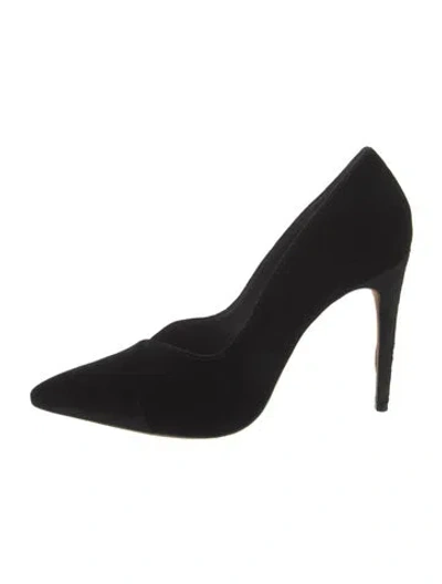 Pre-owned Alexandre Birman Velvet Pumps In Black