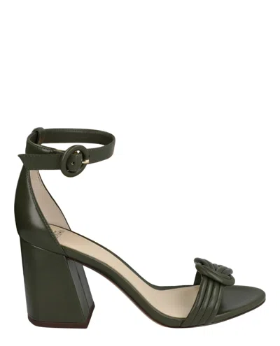 Alexandre Birman Vicky 60 Knot Ankle Strap Sandal In Green