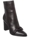 Alexandre Birman Vicky 60 Leather Bootie In Black