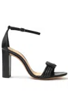 Alexandre Birman Chiara 90mm Block Heel Sandals In Black