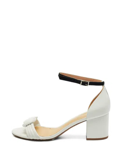 Pre-owned Alexandre Birman Vicky Knotted Ankle-strap Sandals In 白色
