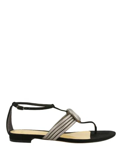 Alexandre Birman Vicky Thong Sandals In Black