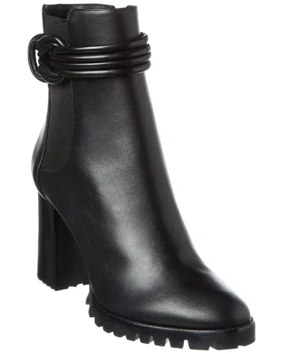 Alexandre Birman Vicky Waterproof Leather Combat Boot In Black
