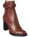 Alexandre Birman Vicky Waterproof Leather Combat Boot In Brown